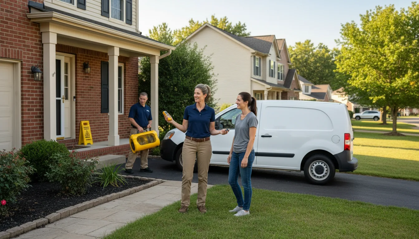 Water restoration image for Dehumidification And Cleanup Services in Inola, OK